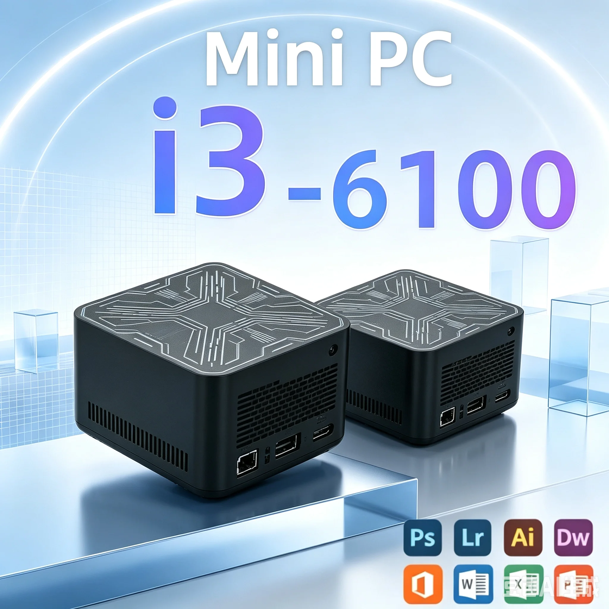 Core i3-6100, 16GB RAM, 1TB/2TB SSD, 1000M Ethernet, Desktop Gamer Mini Computer Portable Mini Gaming PC