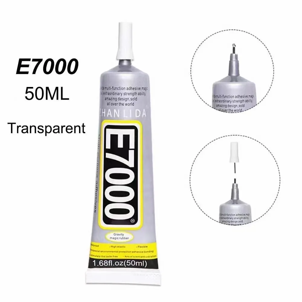 E7000 – colle liquide 50ml, résine plus puissante, adhésive, transparente, polyvalente, Super scellant, kit de bricolage