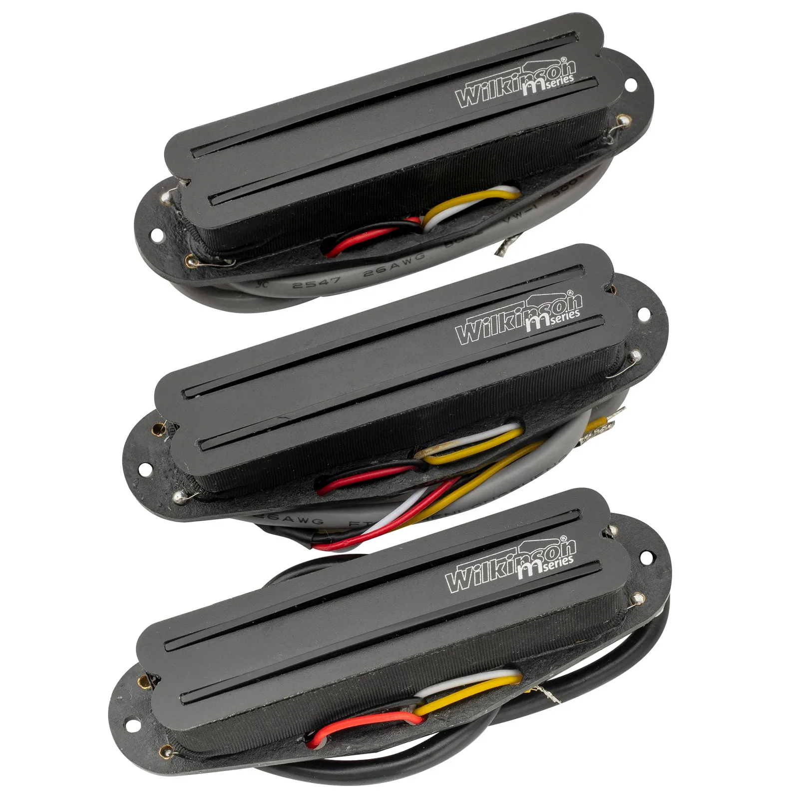 Wilkinson M-Series Ceramic Single/Dual Coil Pickups for ST Guitars, Black Rail