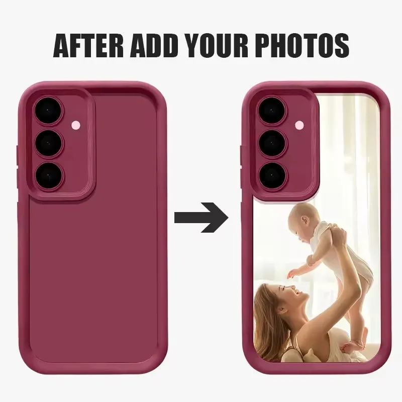 Customized HD Family Photo Case For Samsung Galaxy S26 S25 Edge S24 S23 S22 S21 S20 Ultra Plus FE Shockproof Silicone Cover DIY