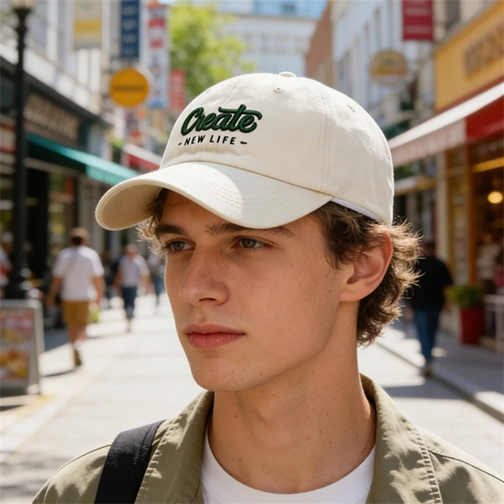 Fashion Letter Embroidery Hole Sunscreen Baseball Cap Soft Top Baseball Caps For Men Women Baseball Cap Snapback Hats Caps