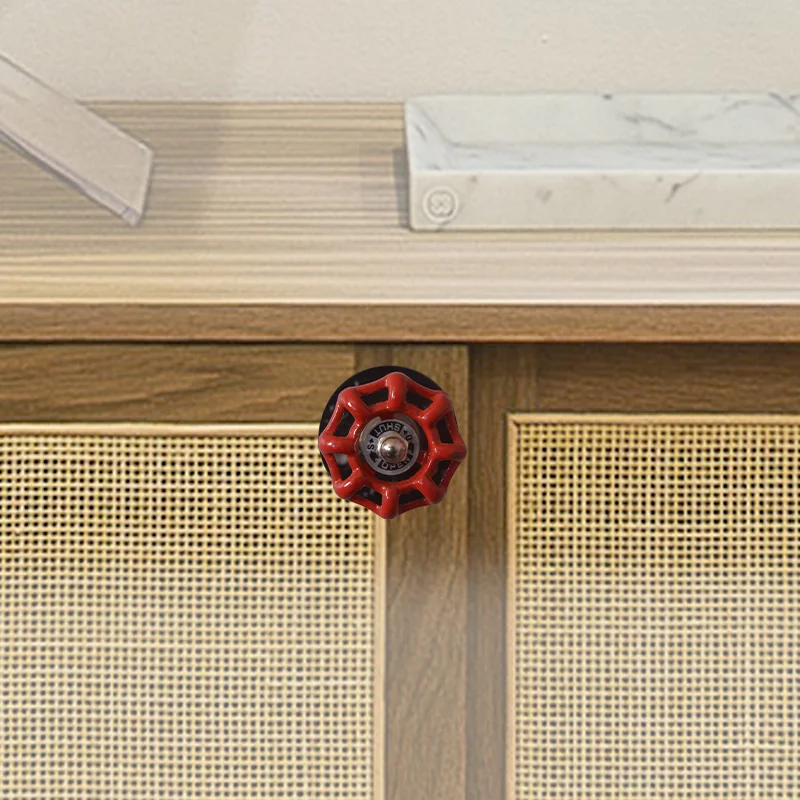 Loft-Schrankgriffe, schwarzes Metall, Retro-Ventil, amerikanischer Industriestil, Kleiderschrank, Schublade, Knöpfe und Griffe für Möbelbeschläge – Detail 5