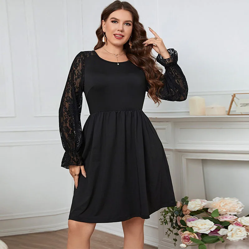 Long Dress Sexy Sleeved Autumn New Plus Size Women's Clothing Autumn Dress Women Solid 2025 Party Summer Elegantes Casual Y2k