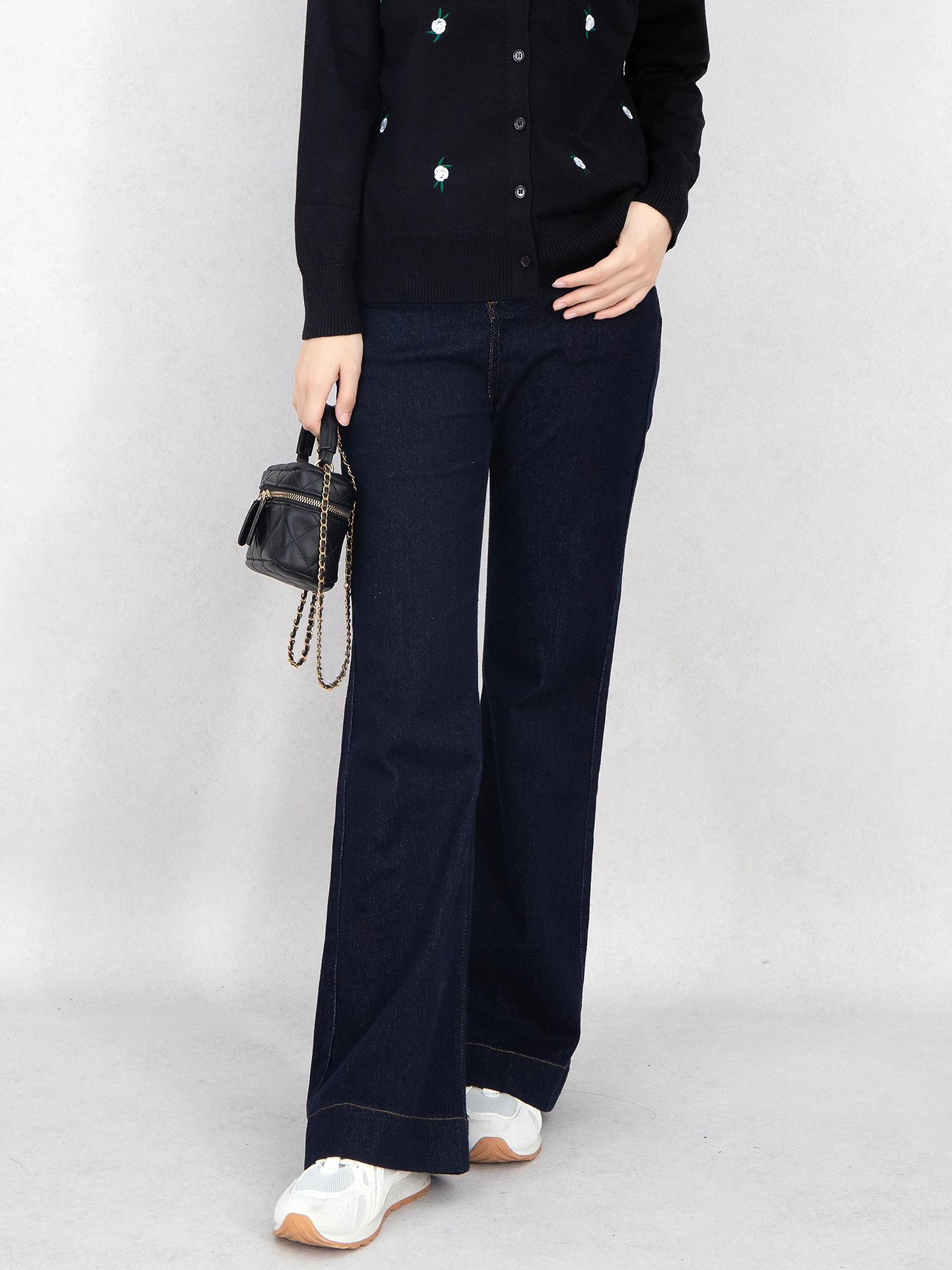 

Прямые джинсы с высокой талией, женские джинсовые брюки для похудения, длинные ноги, скрытые бедра, винтажные удобные женские джинсы