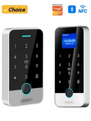 Support Tuya App 25Khz 13.56mhz RFID NFC Fingerprint Bluetooth Gate Door Opener Support Tuya BLE Gateway Access Control Keypad