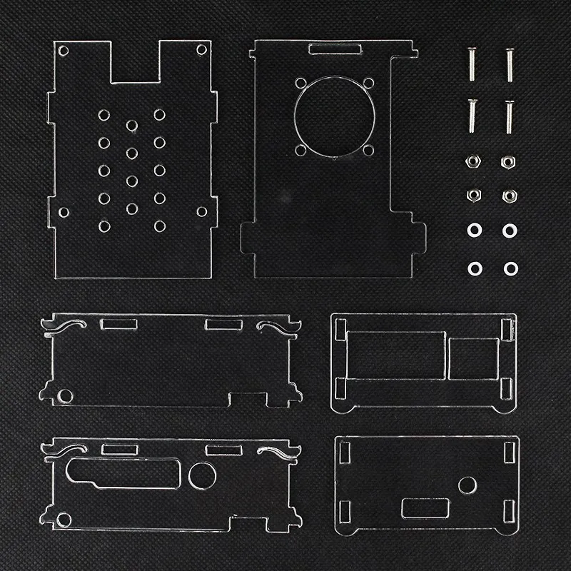 กล้วย Pi BPI M5อะคริลิคใสสำหรับบอร์ดเดี่ยว4GB RAM Banana Pi BPI M5พัดลมตัวเลือกความร้อน