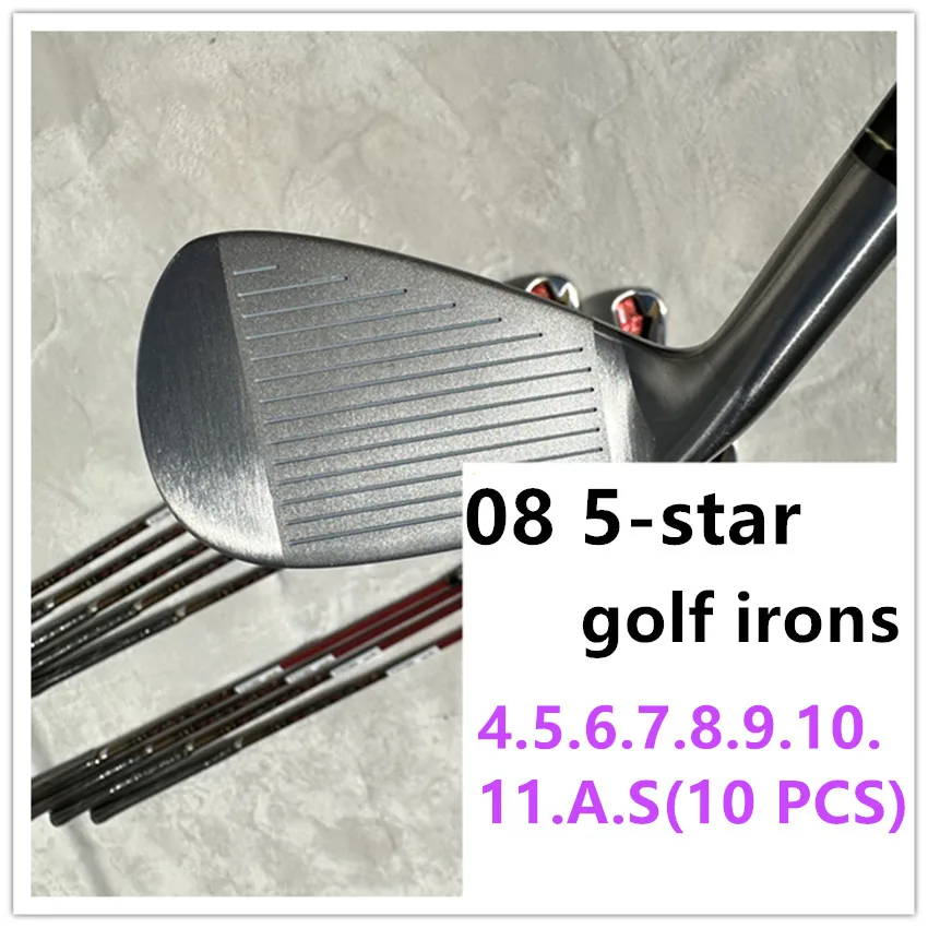 

Golf Club Men's 08 5-star Golf Irons Set 4-11AS (10 PCS) with Head Cover
