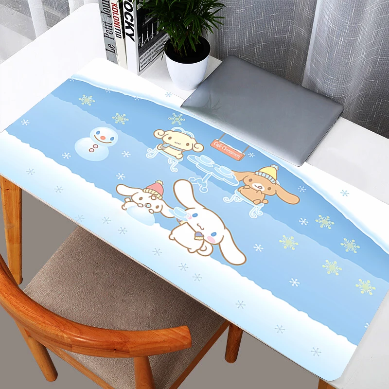Cinnamoroll Extra Large Gaming durable Mouse Pad Computer Gamer Laptop Keyboard Carpet Mouse Mat Non-Slip Rubber Table Rug