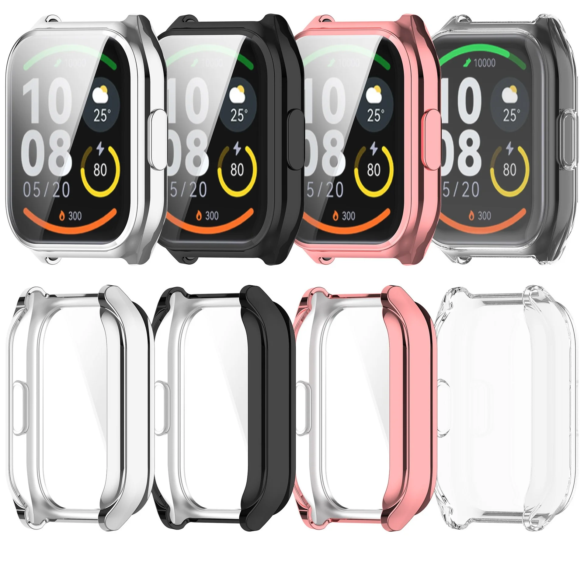 Plating TPU Case For HayLou Watch 2 Pro (LS02 Pro)  Smart Watch Full Cover Screen protector Smart watches accessories