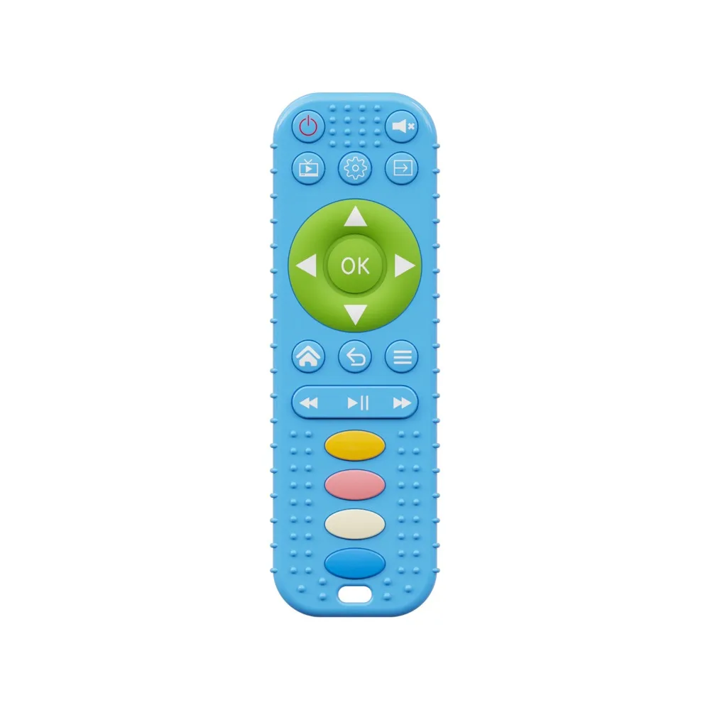 

Silicone Baby Teethers Remote Control Shape Washable Pain Relief Teething Toy Rodent Gum Soft Sensory Educational Toys Baby