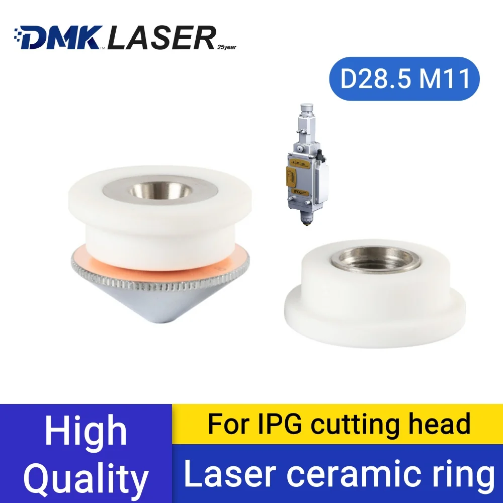 DMK OEM Laser Cutting Ceramic ring Connector Holder For IPG Fiber Laser Cutting Head Ceramic Parts Nozzle Holder