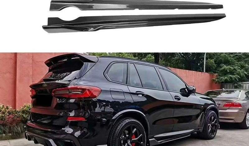 

Подходит для BMW X5 G05 Боковая юбка из углеродного волокна Darth Vader Surround Модифицированный комплект кузова Автозапчасти Накладка