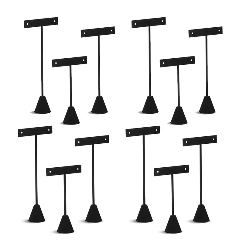 

ABP-12 шт. Т-образная подставка для сережек, Т-образная подставка, розничный держатель для показа ювелирных изделий, магазинов фотосъемки