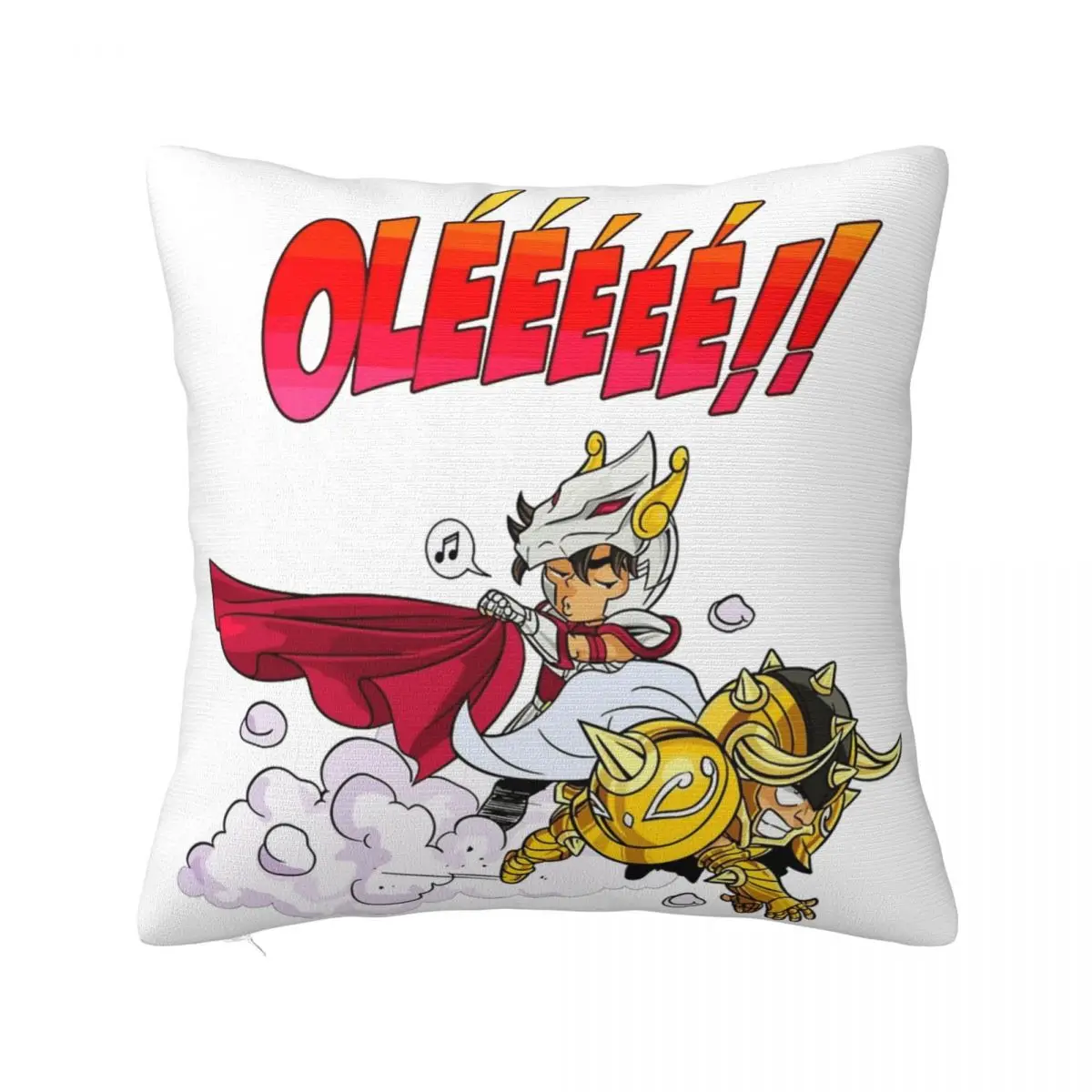 

Knights Of The Zodiac Anime Pillowcase Soft Fabric Cushion Cover Decorations Saints Seiya Throw Pillow Case Cover Seat Zipper