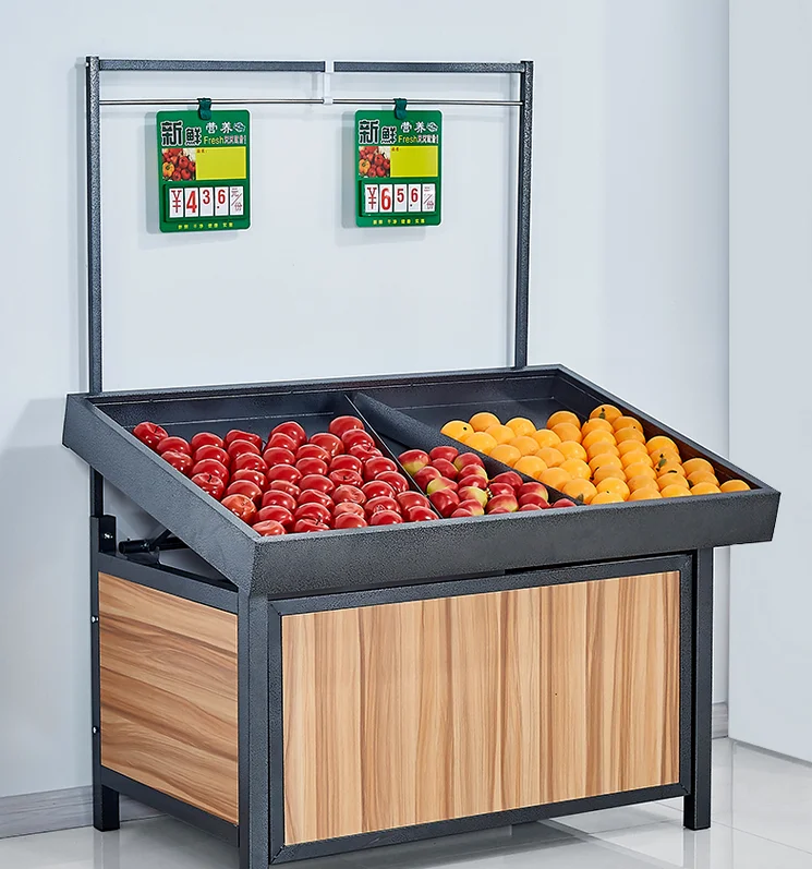 Supermarket fruit shelf, vegetable display shelf, island cabinet, fresh platform, vegetable and fruit cabinet, vegetable shelf