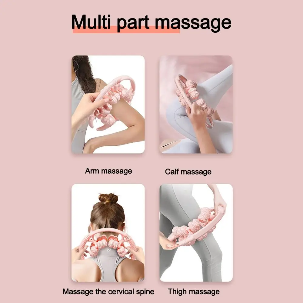 

Ring Clamp 32 Wheels Massage Roller Relief Fatigue 360°All-Round Massage Leg Massager Device Circulation Enhancement
