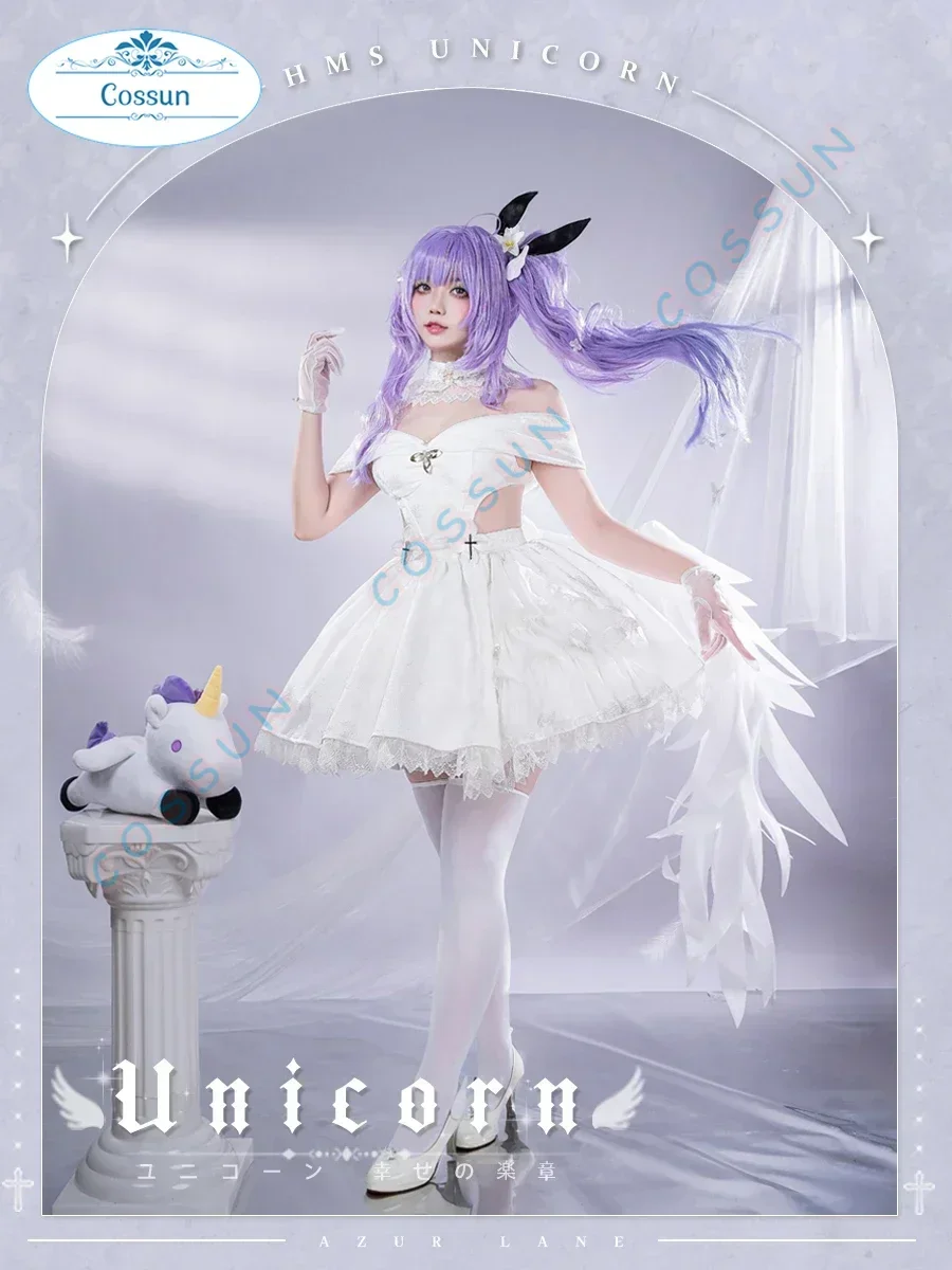 Azur Lane Unicorn Happiness Movement Gown Women Dress Cosplay Costume Cos Game Anime Party Uniform Hallowen Play Role Clothes