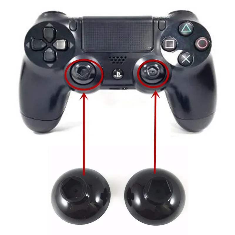 Button of the Analog Joysticks2pcs Removable Thumbsticks Thumb Stick Pad Base For Playstation 4 PS4 Pro Slim PS5 Xbox One