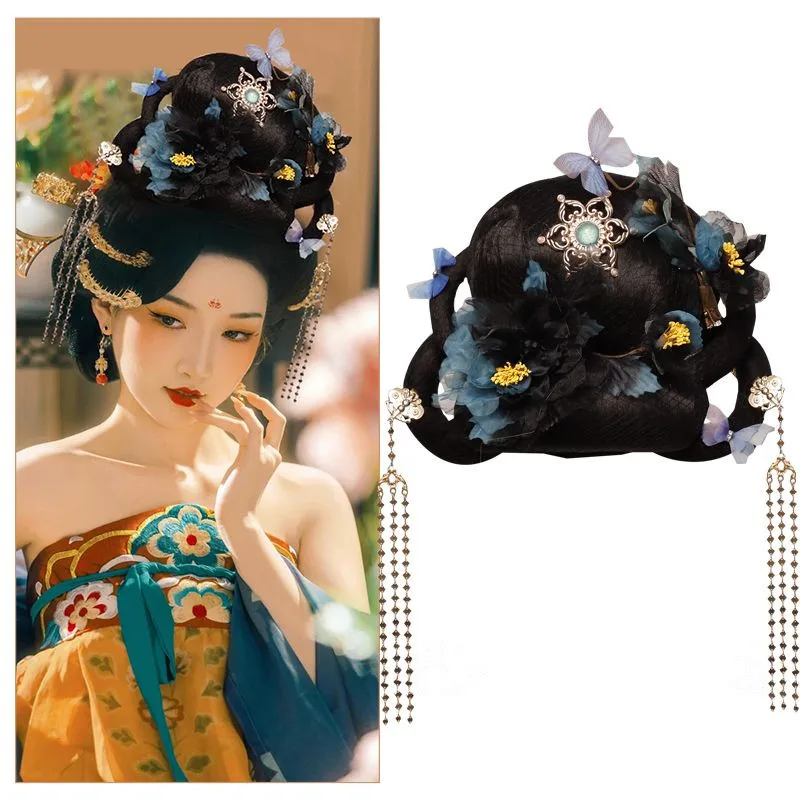 Han Dynasty Hairstyles Female Vintage Princess Hair Accessories Tang Dynasty Hair Piece Retro Photography