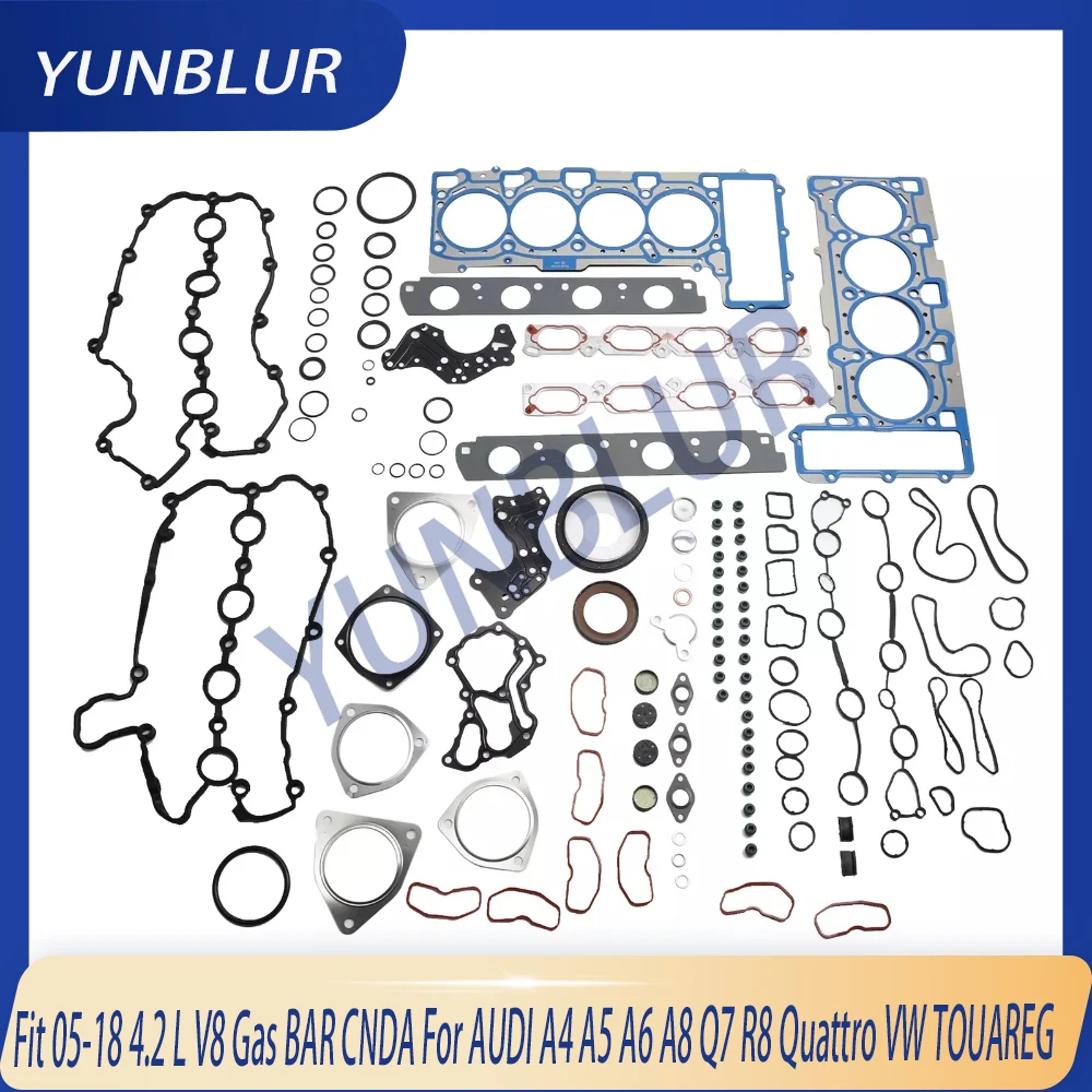 

Cylinder Head Full Gasket Seal Set Kit Fit 05-18 4.2 L V8 Gas BAR CNDA For AUDI A4 A5 A6 A8 Q7 R8 Quattro VW TOUAREG Engine Part