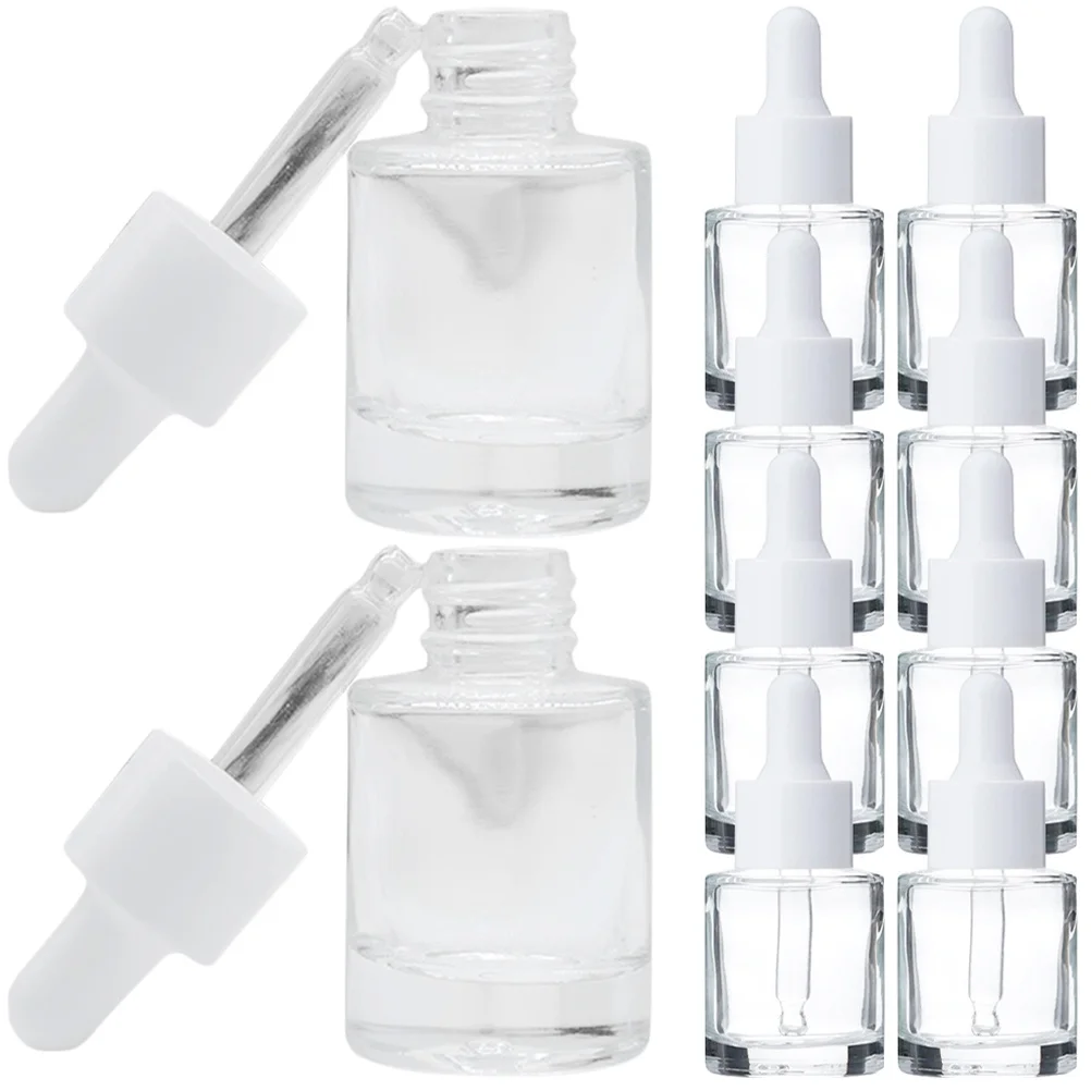

20Pcs Essential Oil Dropper Bottles Clear Glass Bottles Portable Leakproof for Aromatherapy Travel Use Glass Dropper Bottle