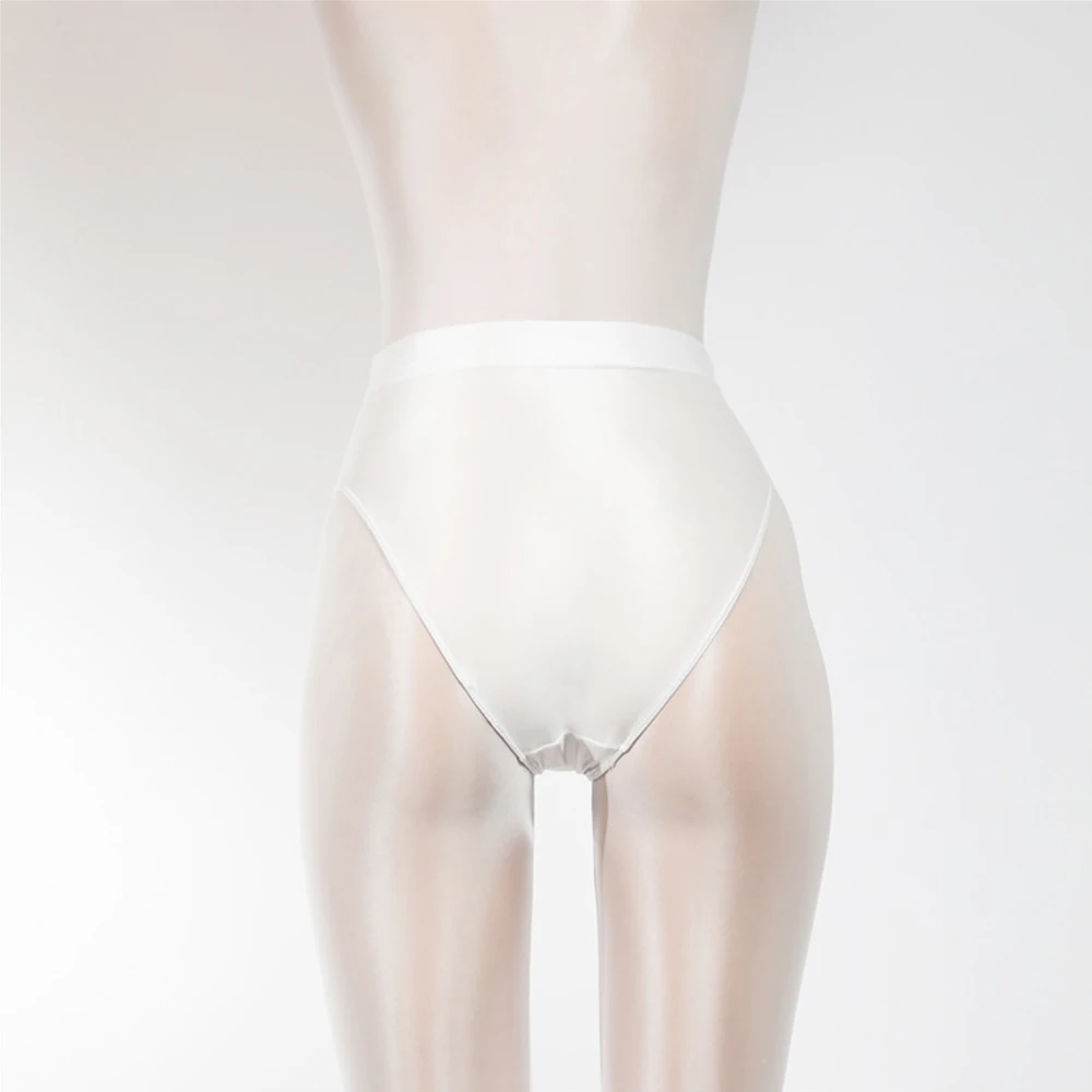 String taille haute transparent pour femme, sous-vêtement sexy, brillant, élastique, dos en T, sous-vêtement de danse