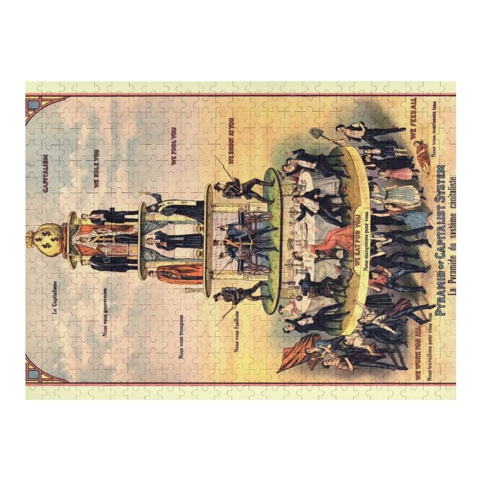 Capitalist Pyramid Jigsaw Puzzle Christmas Toys Wooden Jigsaws For Adults Personalized Baby Object Wooden Adults Puzzle