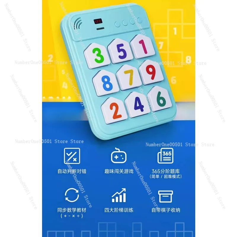 Electronic Sudoku Board Game Smart Logic Trainer Auto Generate Puzzles for Kids and Adults Brain Game