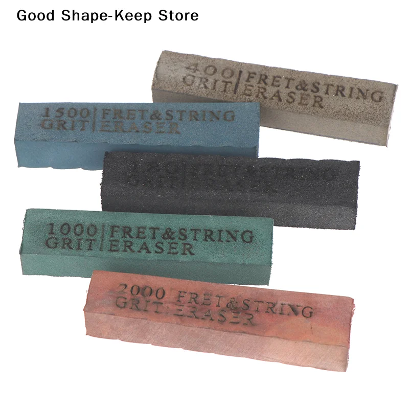1PC Guitar Fret Polishing Erasers Abrasive Rubber for Fret Wire Cleaning 180/400/1000/1500/2000 Grit Guitar Maintenance Tool view 2