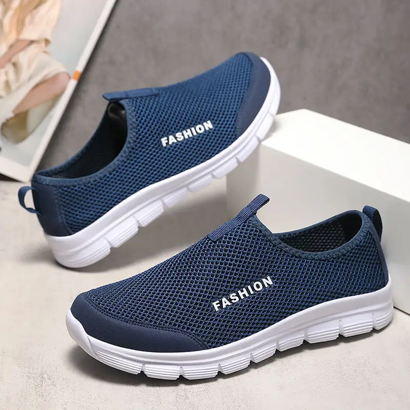 

Новые летние повседневные кроссовки из сетчатого материала, мужские и женские кроссовки для бега, легкие, дышащие, больших размеров.