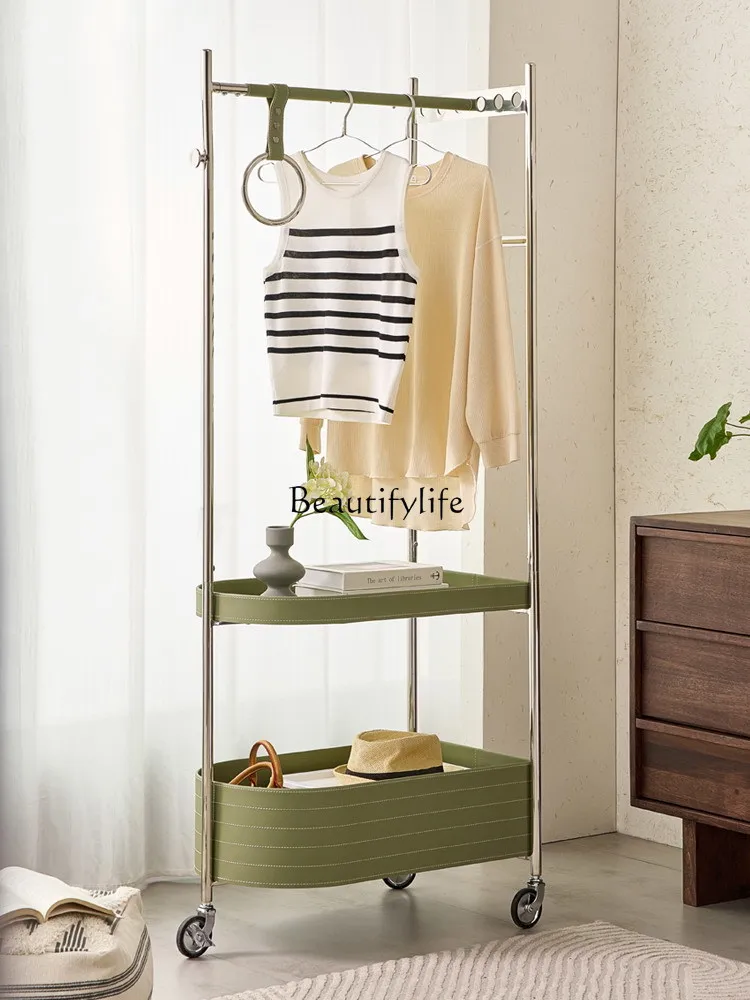 

Nordic floor-to-ceiling bedroom drying hanger removable light luxury high-end corner coat rack