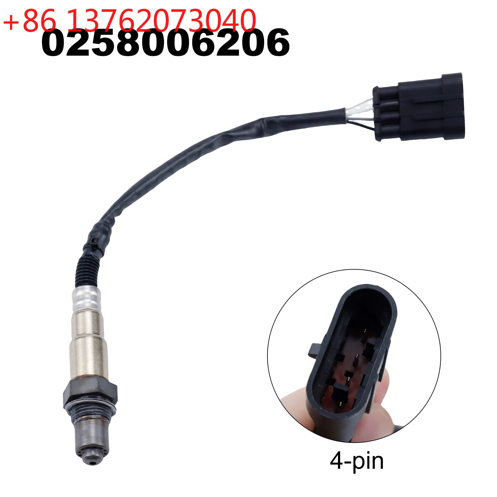 Oxygen Sensor 0258006206 For ALFA ROMEO 147 166 GT GTV SPIDER FIAT 500 BRAVO DOBLO LINEA PUNTO STILO 46751082 504083015 46474584