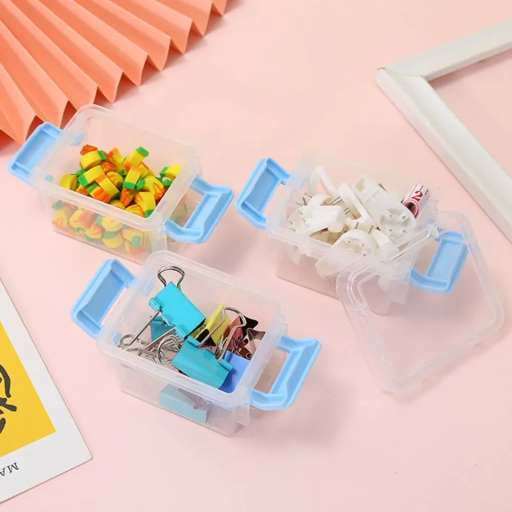 Transparante Kantoorbenodigdheden Waterdichte Trivia Onderdelen Tool Nagels Clips Organizer Sundries Opbergdoos Mini Desktop Opbergdoos