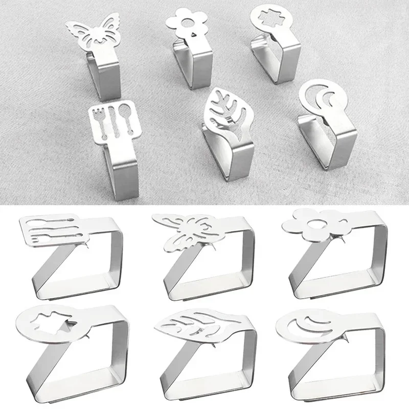 1pcs Stainless Steel Tablecloth Clip Graphic Clip Butterfly Tablecloth Clips Wedding  Clamp Holder Kitchen