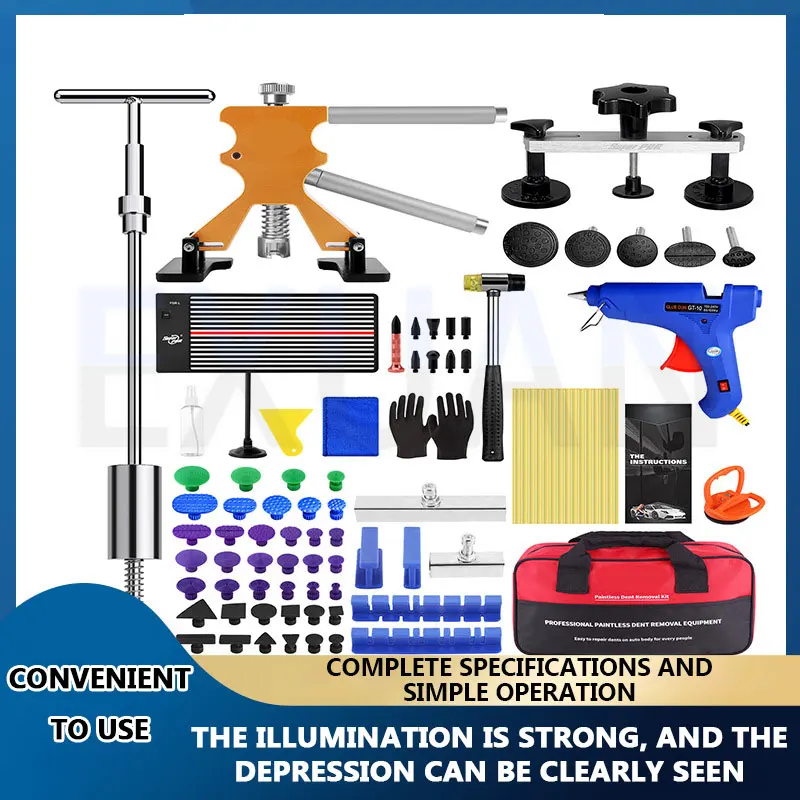 

Pit Hail Pit Traceless Repair Tool Sheet Metal Suction Puller Dent Detection Lamps Bridge Crossing Tools Car Dent Repair Tool