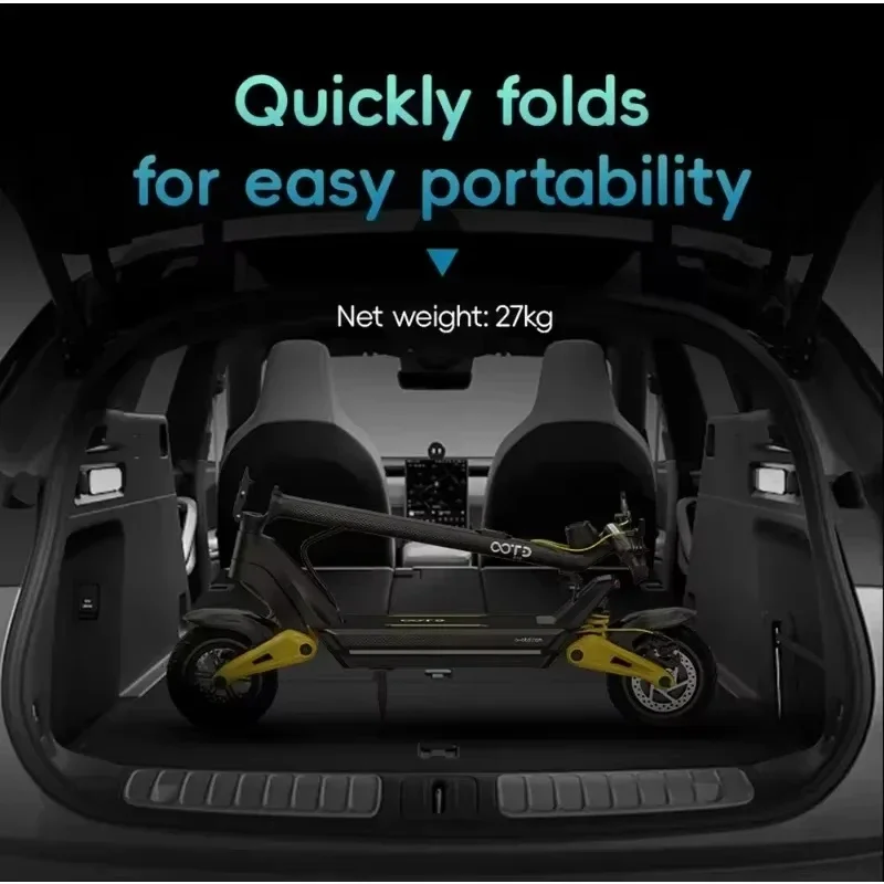 Patinete eléctrico plegable OOTD S10 – 1400W, 55 km/h, autonomía 70 km - imagen 2