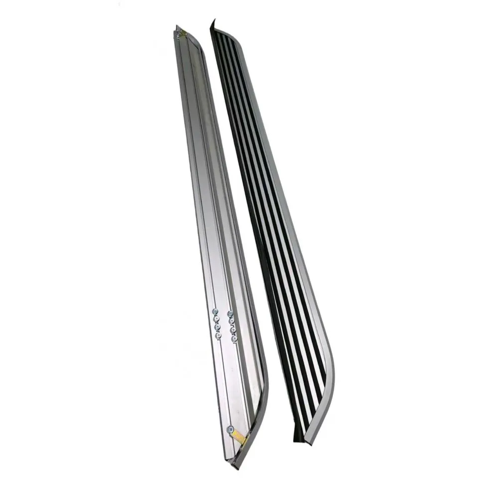 Pasos laterales fijos de aluminio, 2 uds., aptos para Mercedez Benz GLB 2020-2025, estribos, barras Nerf, rieles, Protector de pedales