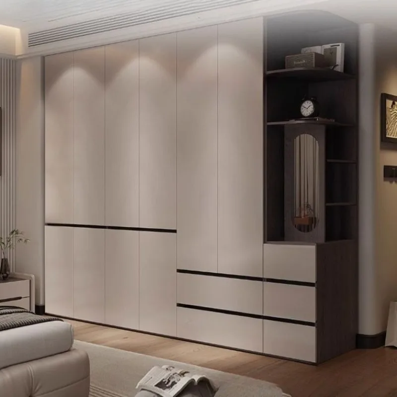 

Standing Apartment Wardrobe Aesthetic Minimalist Elegant Floor Wardrobe Shelf Partition Bedroom Closets Furniture Accessories
