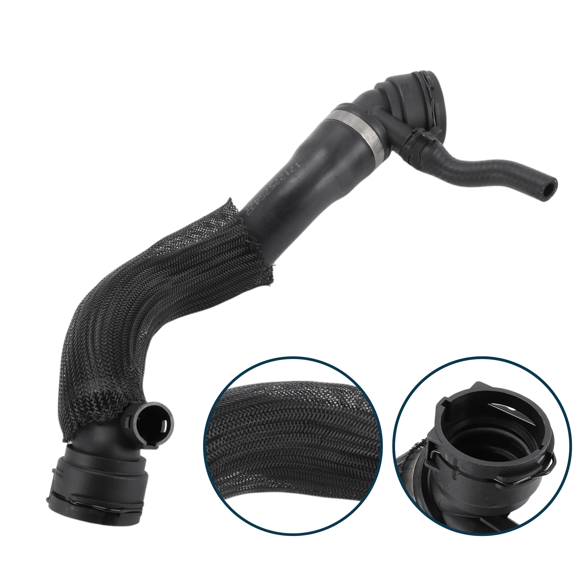 

UXCELL Radiator Hose Heater Hose No.17127575427 for BMW 5er 2010-2013 Rubber Coolant Tube Black 1 Pc