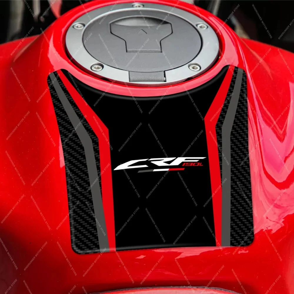 CRF190L Non-slip Side Fuel Tank Protection Pad For Honda CRF190L crf190l 2021 Motorcycle 3D Epoxy Resin Sticker Decal