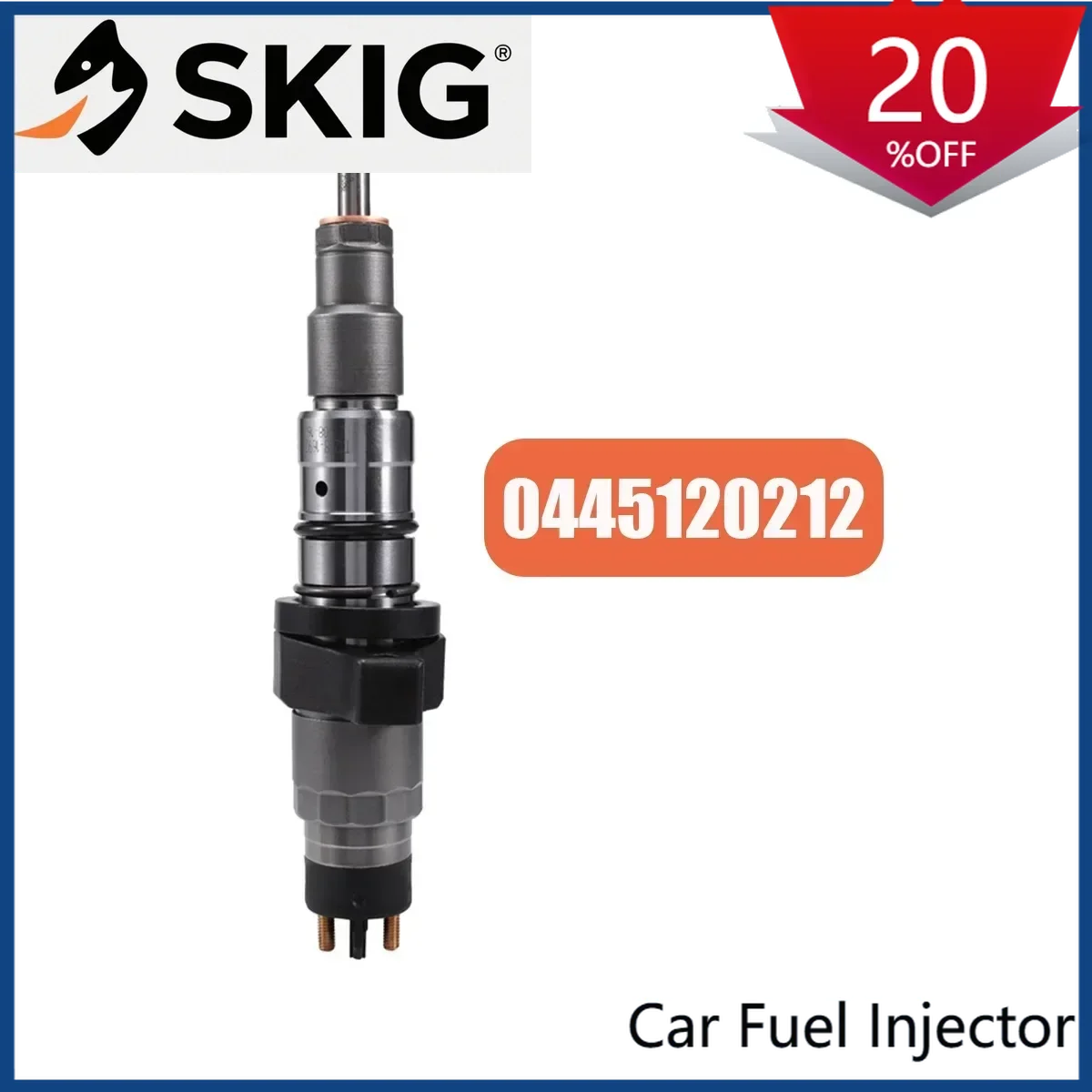 

Suitable 0445 120 007 New Diesel Fuel Injector Assy for Iveco Euro Cargo 75E17 Ford VW DAF Cummins ISBe 3.9/5.9