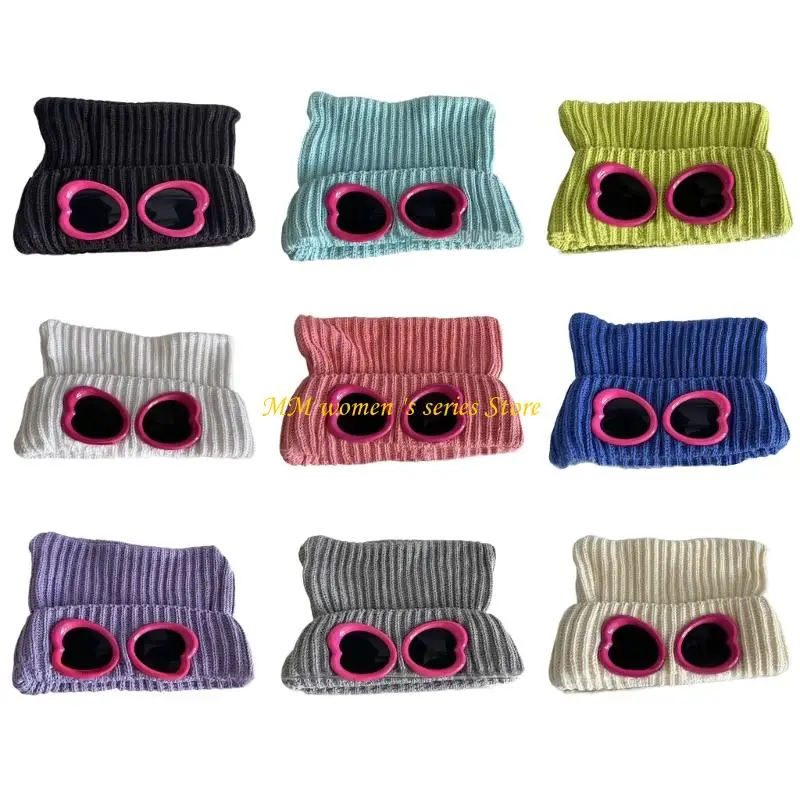 Q39C Sofisticati cappelli unisex Cappello invernale sfocato da esterno Cappello protettivo fatto a mano