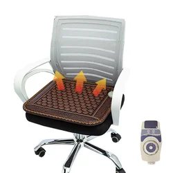 Germanium Tourmaline Far-Infrared Heated Seat Cushion Natural Tourmaline Blanket Relieves Pain Promotes Blood Circulation