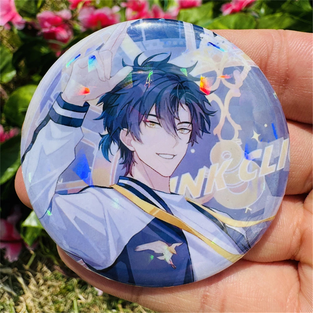 58mm Anime Link Click Charles Rin Jo Li Tianzhen Xavier Lucas Alien Cosplay Abzeichen Pin SPTE Weißblech Brosche ﻿