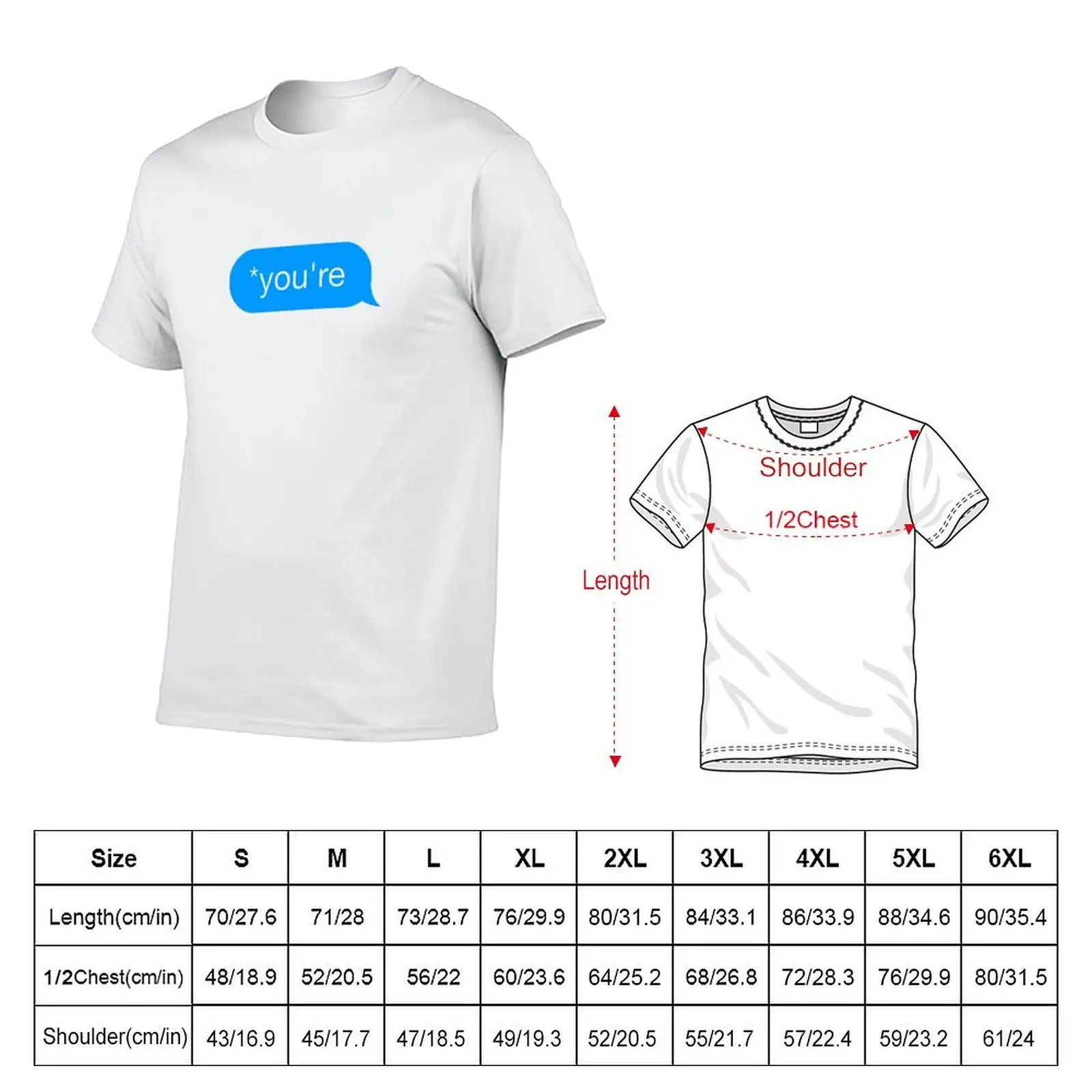 *You're - Chat Bubble T-Shirt sweat custom t-shirts Men's t shirts