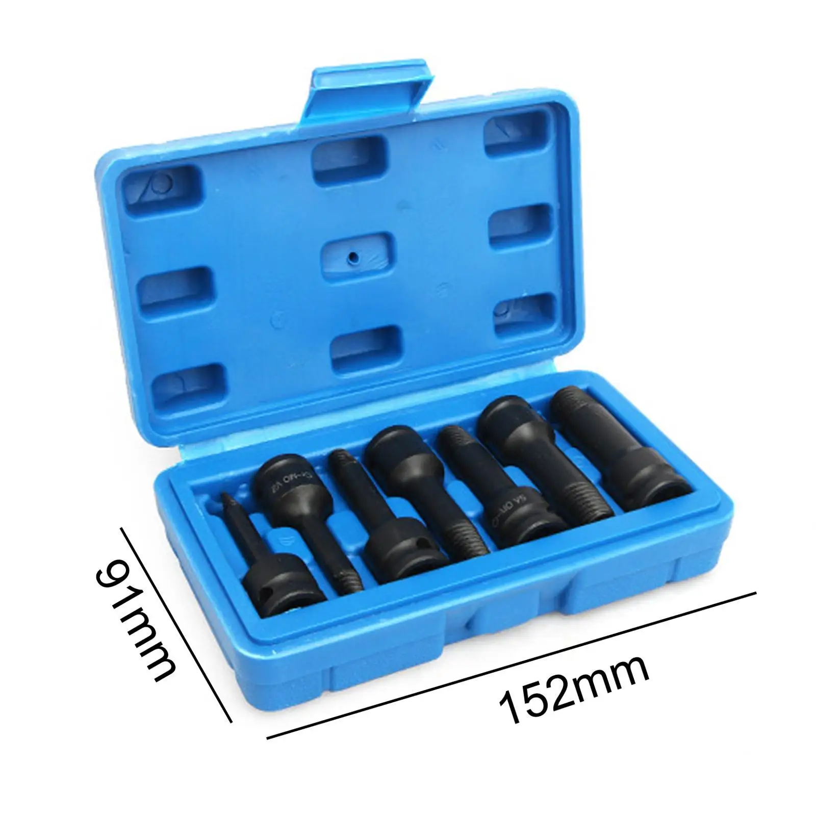 7Pcs Broken Screw Extractor Damaged Screw Extractor with Storage Case Easy Out 1mm-7mm Screw Extractor Screw Extractor Set