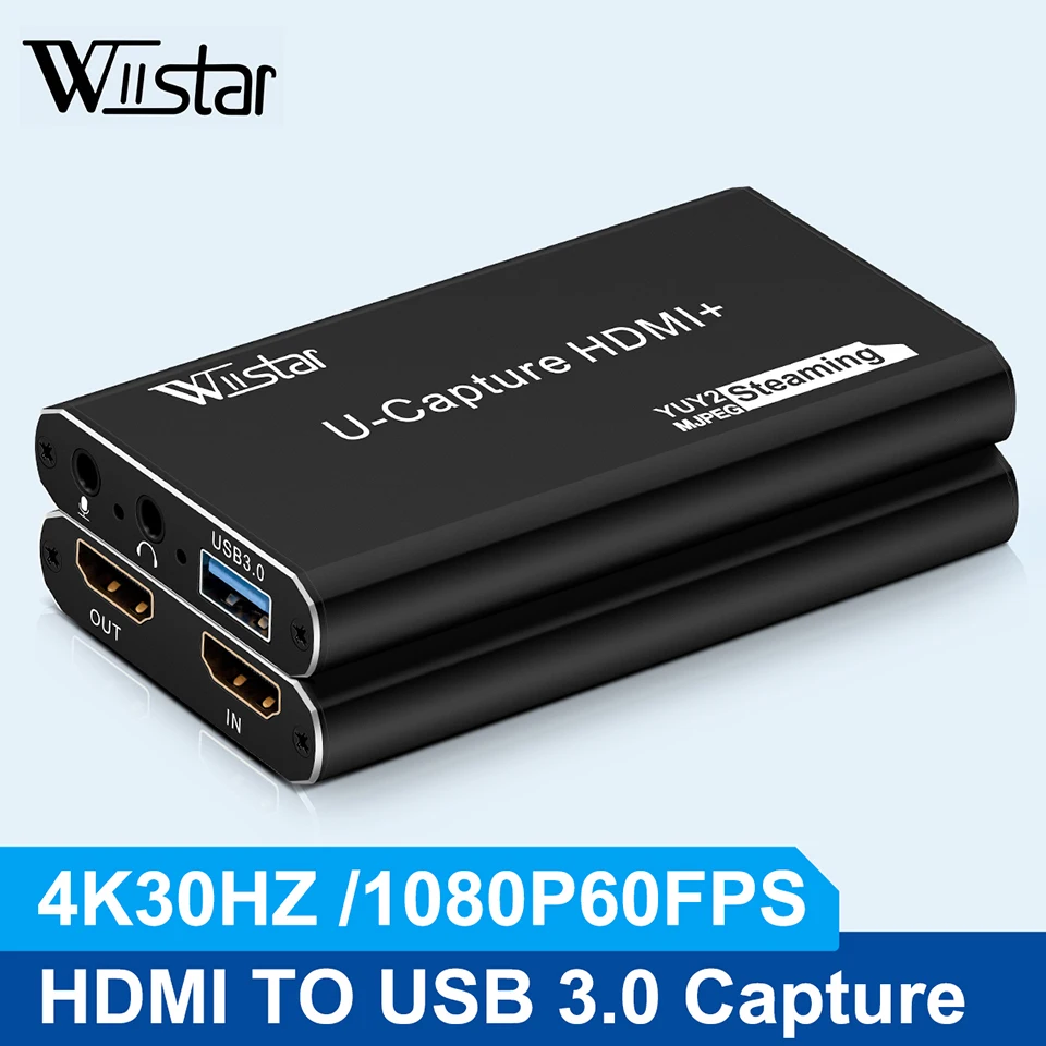 Imagem -02 - Cartão de Captura de Vídeo Compatível com Hdmi Gravador de Vídeo Grabber para Captura Obs Game Card Live hd Usb 3.0 1080p 60fps