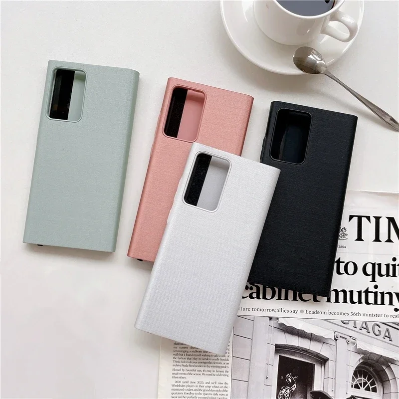 Smart Chip View Wallet Flip Phone Case For Samsung Galaxy Note 20 Ultra Free-flip Cover For Samsung Galaxy Note20 Leather Case