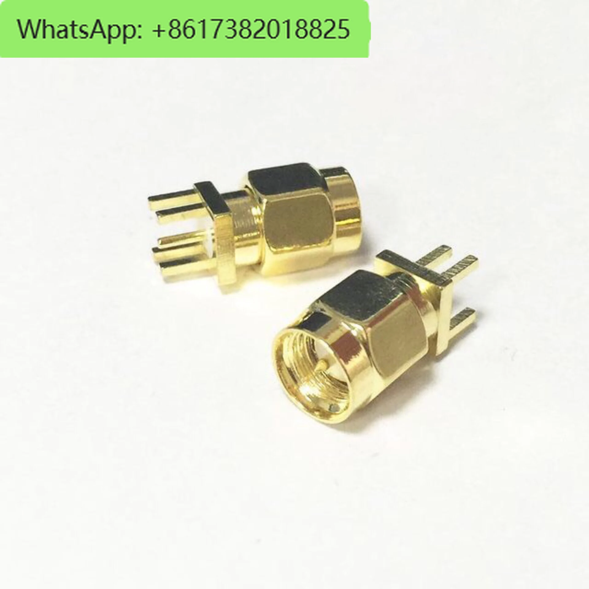 50PCS/LOT SMA-JE SMA Male RF Coaxial Internal Thread Inner Hole Toe Pin 1.6MM PCB Board Router Network Card Antenna Seat