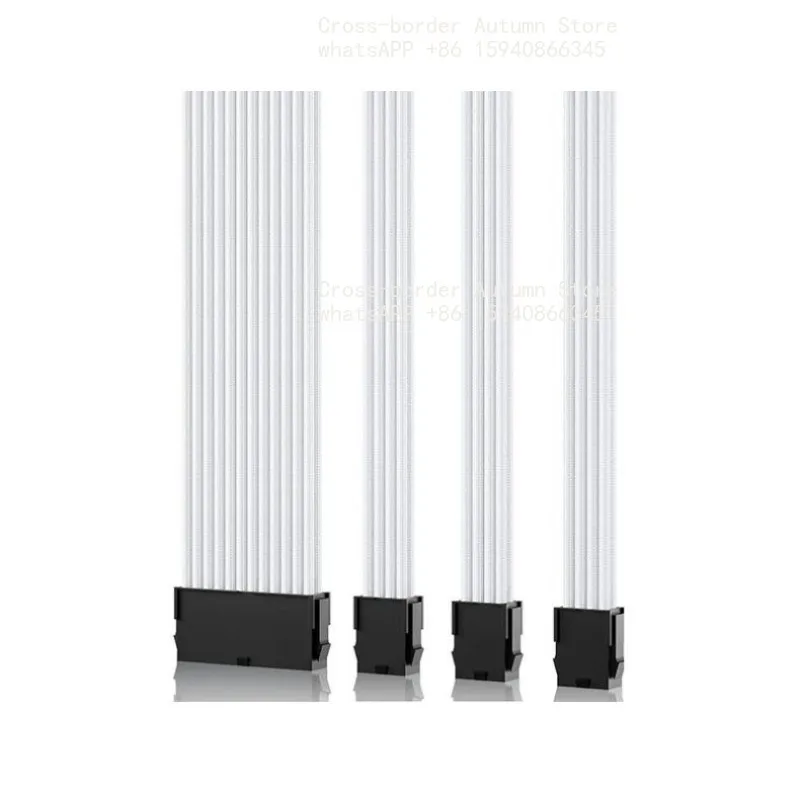 Extension Power Extension Wire Braided  Mixed Black Red White Colors